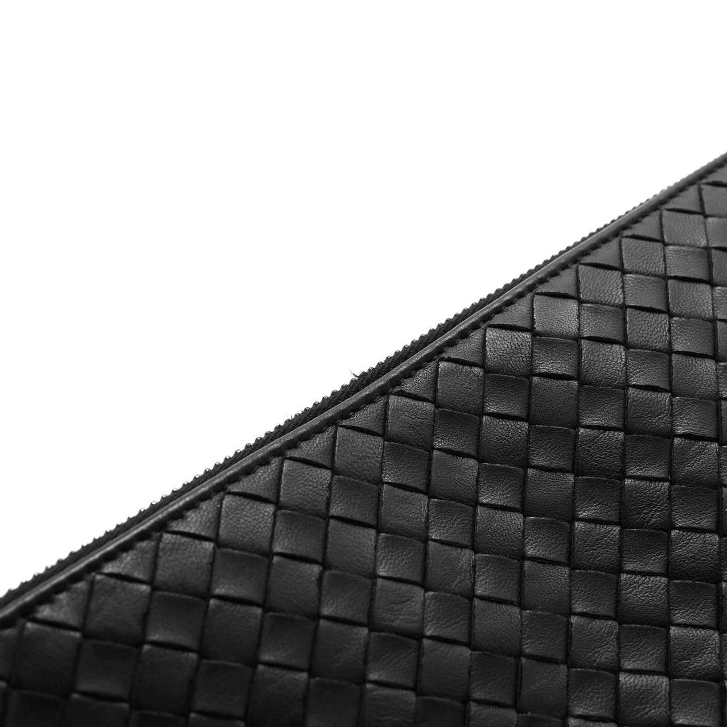 Nappa Intrecciato Document Case Black