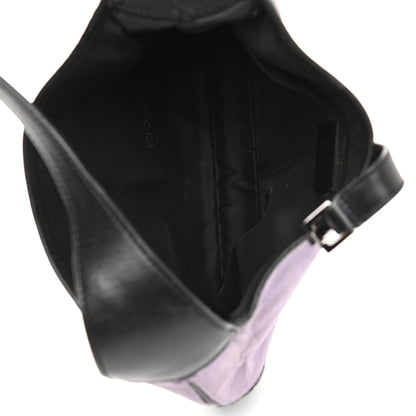 Gucci Velvet Calfskin Jackie O Hobo Purple Black 5 of 17