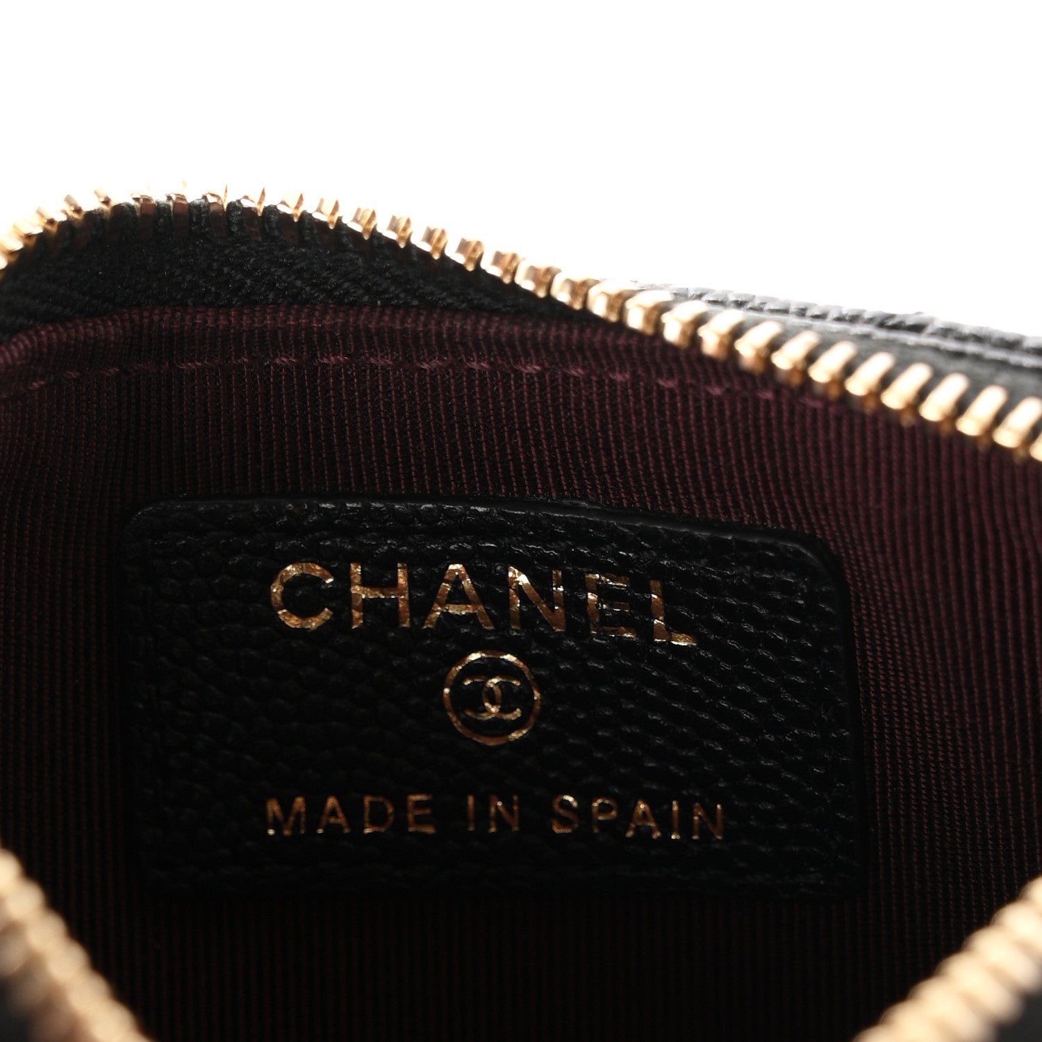 Chanel Caviar Quilted Flap Zip Card Holder Black 6 of 8