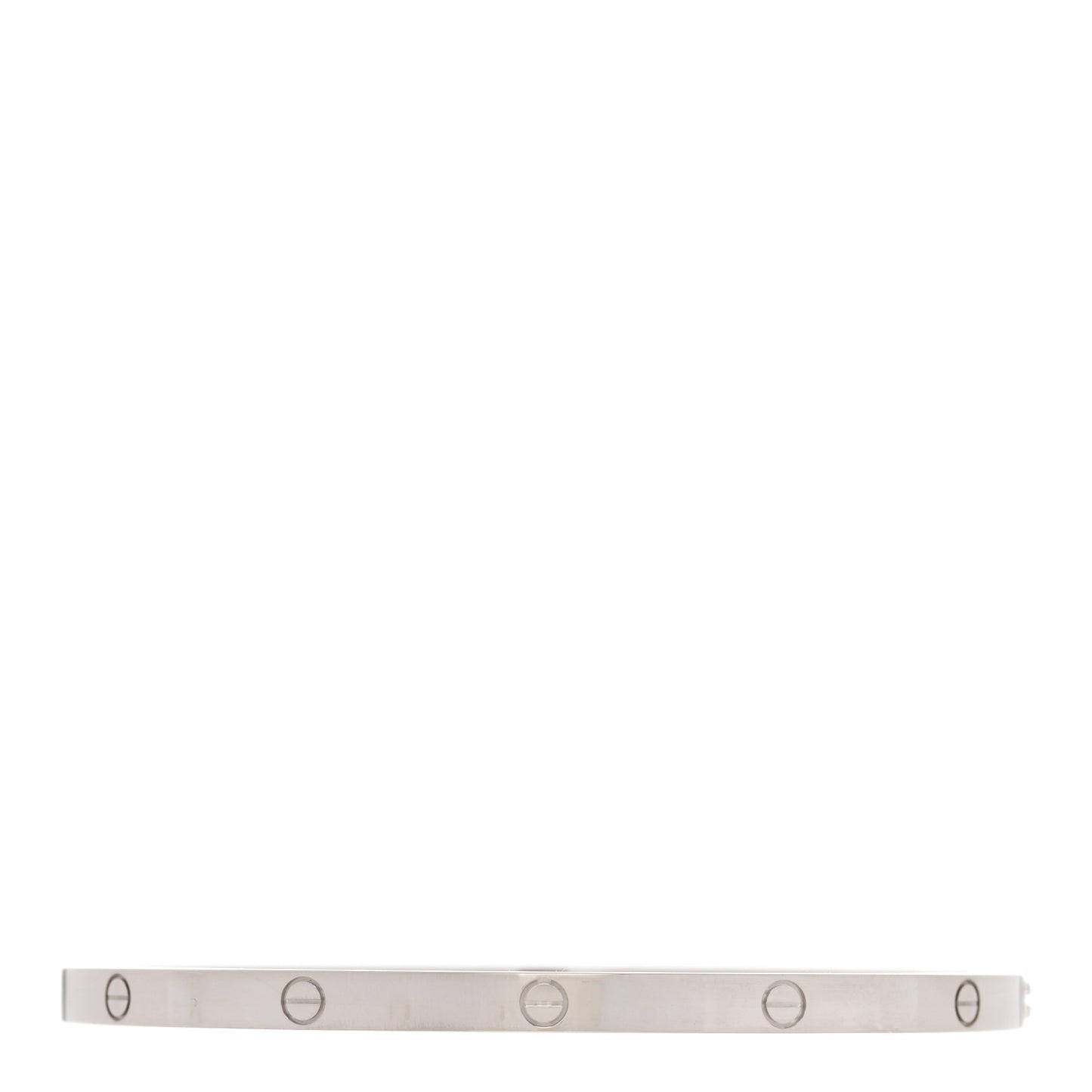 18K White Gold Small LOVE Bracelet 17