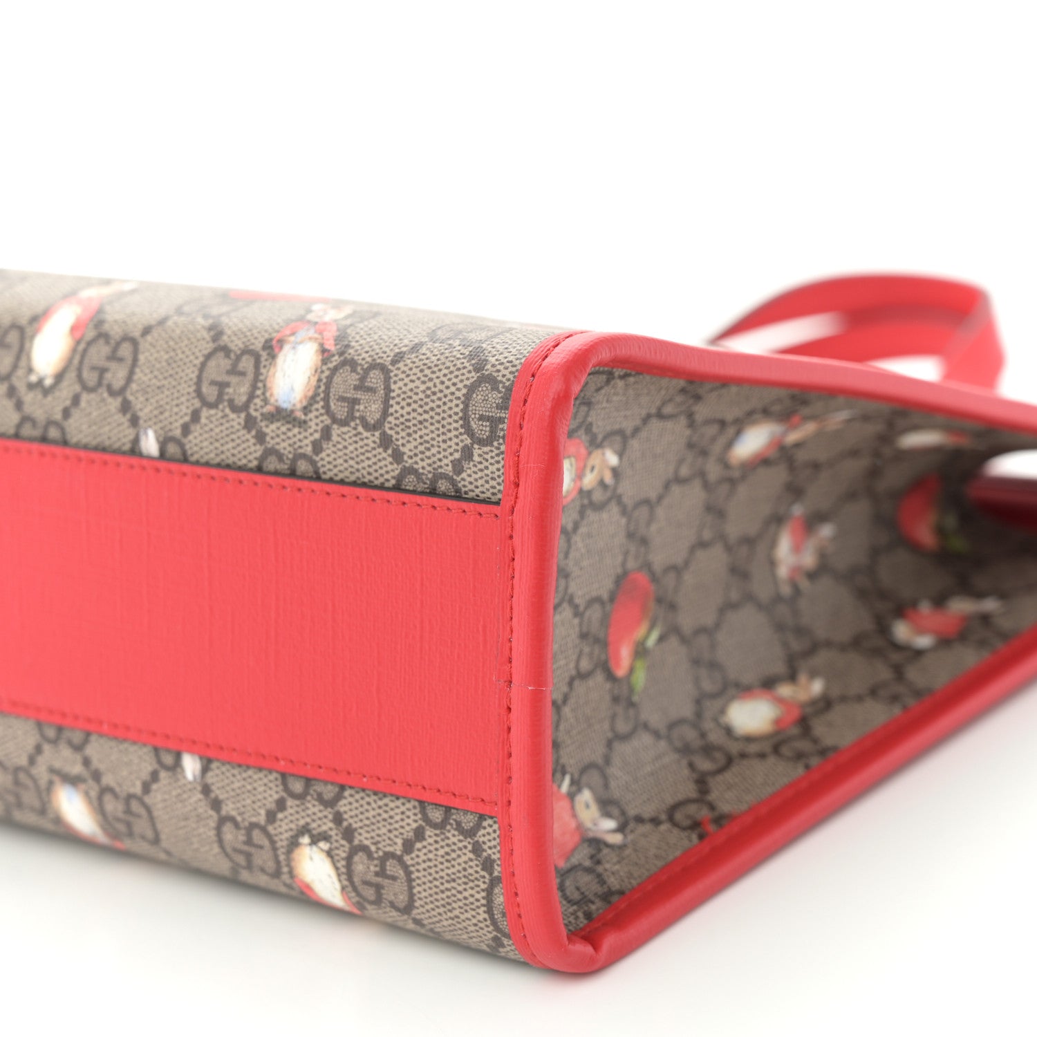 Gucci X Peter Rabbit GG Supreme Monogram Rabbit Apple Childrens Tote Beige Ebony Multicolor Bright Hibiscus 11 of 11
