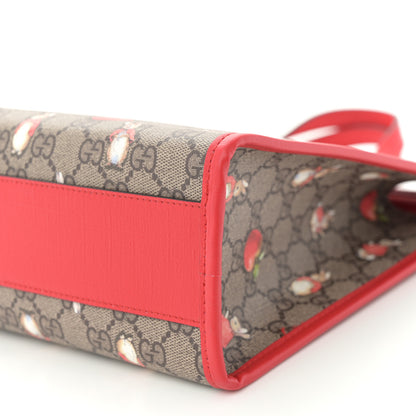 Gucci X Peter Rabbit GG Supreme Monogram Rabbit Apple Childrens Tote Beige Ebony Multicolor Bright Hibiscus 11 of 11