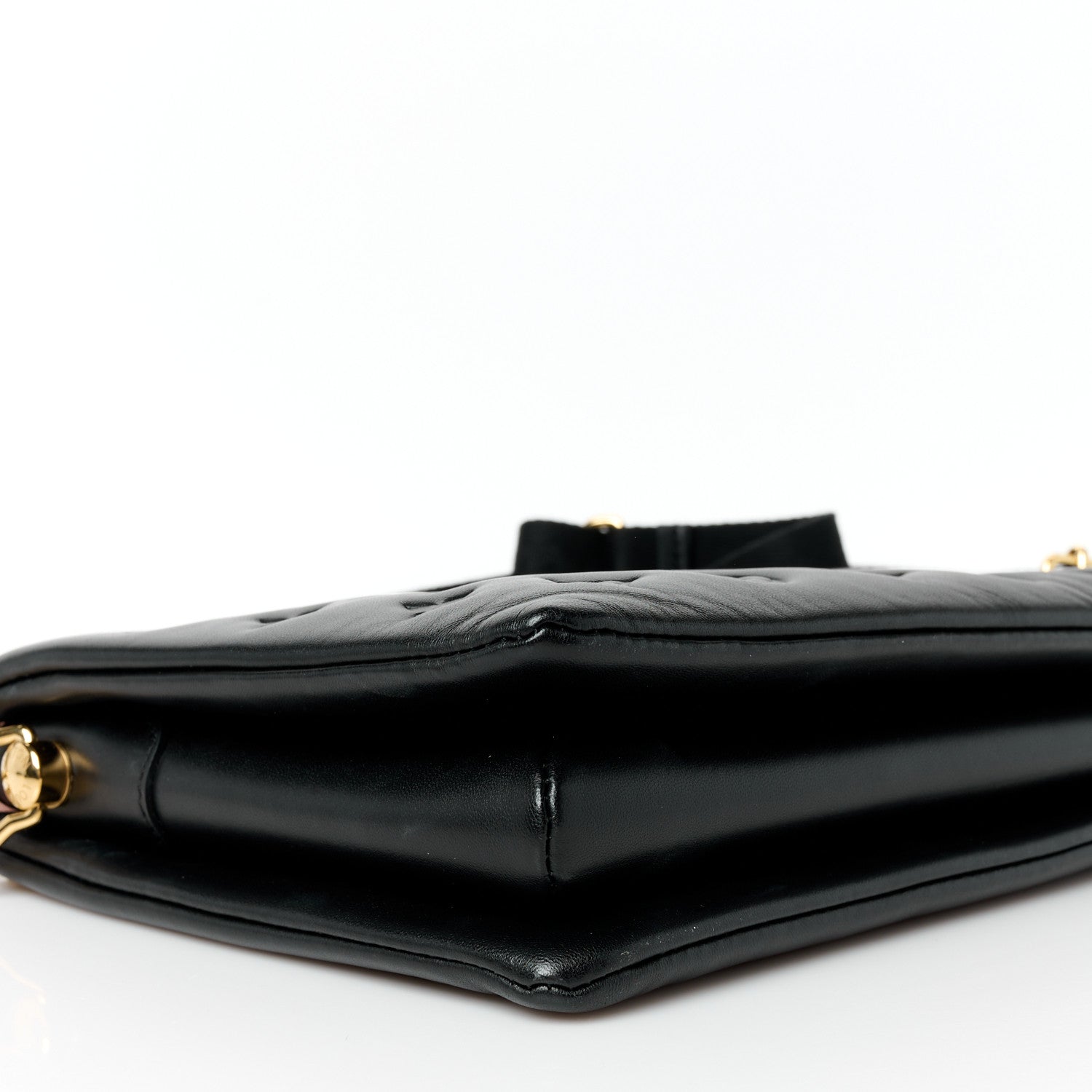 Louis Vuitton Lambskin Embossed Monogram Coussin PM Black 11 of 12