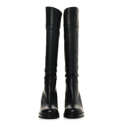 Christian Louboutin Calfskin Kari Lug 70 Boots 38.5 Black 2 of 7
