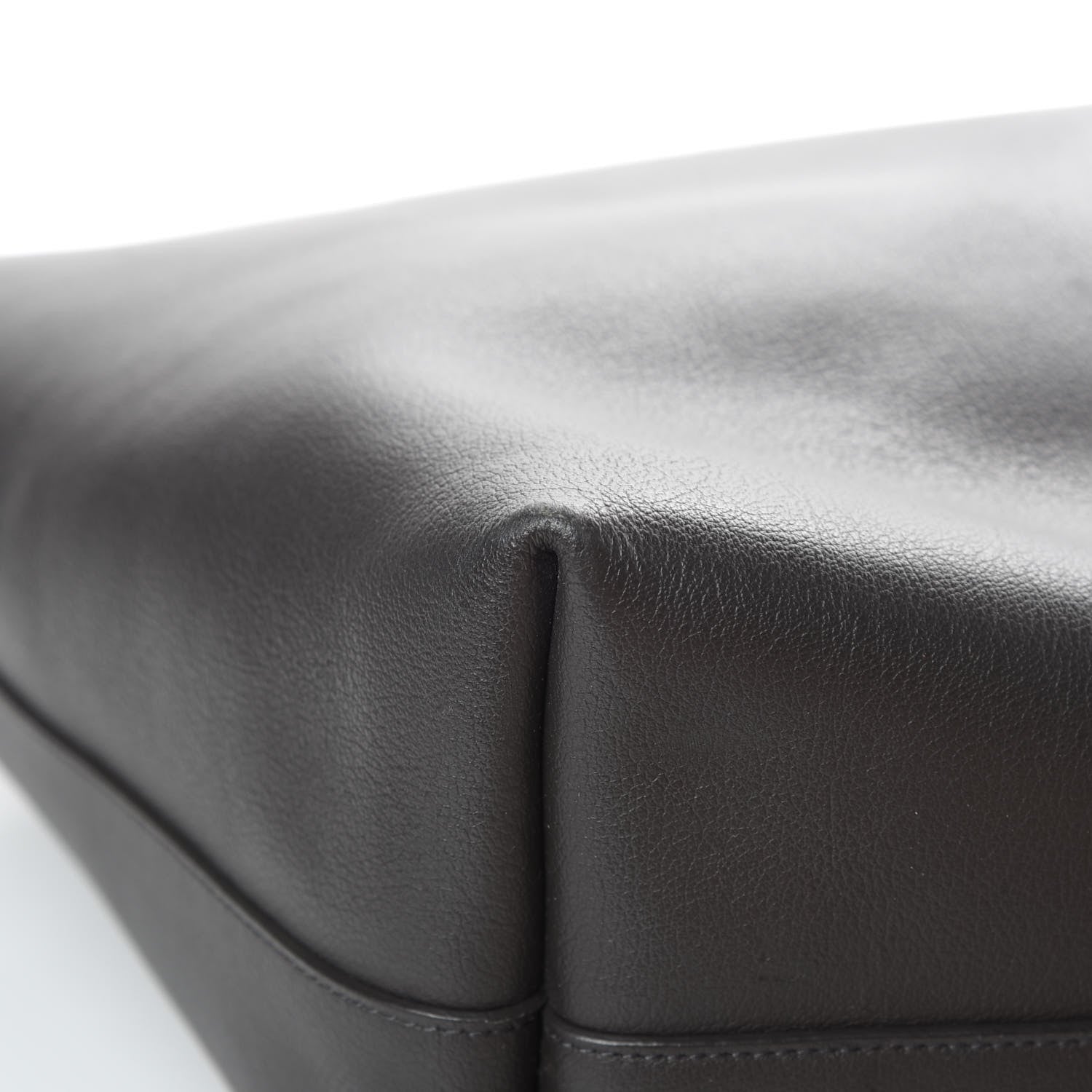 Saint Laurent Calfskin Large Shopping Tote Coal 13 of 15
