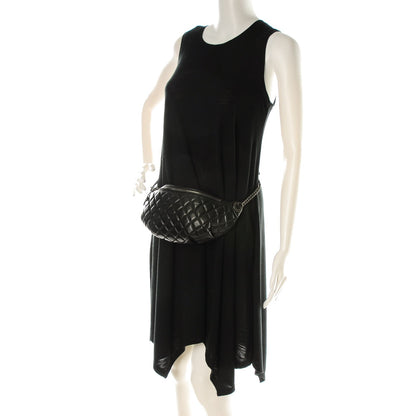 Chanel Lambskin Quilted Banane Waist Bag Fanny Pack Black 2 of 7