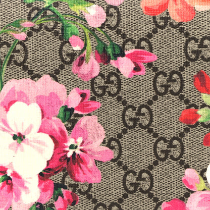 Gucci GG Supreme Monogram Blooms Chain Wallet Beige Multicolor Dry Rose 7 of 11
