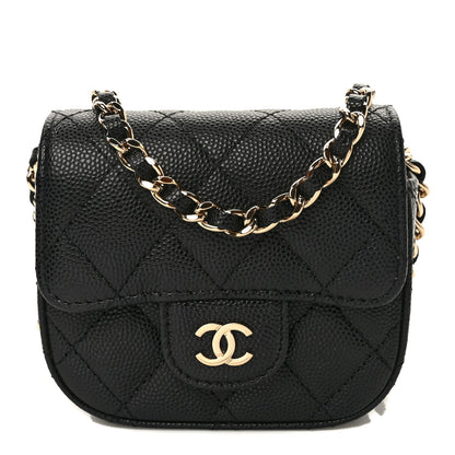 Chanel Caviar Quilted Mini Clutch With Chain Black 1 of 10