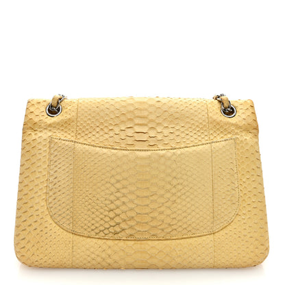 Chanel Snakeskin Jumbo Double Flap Yellow 18 of 18