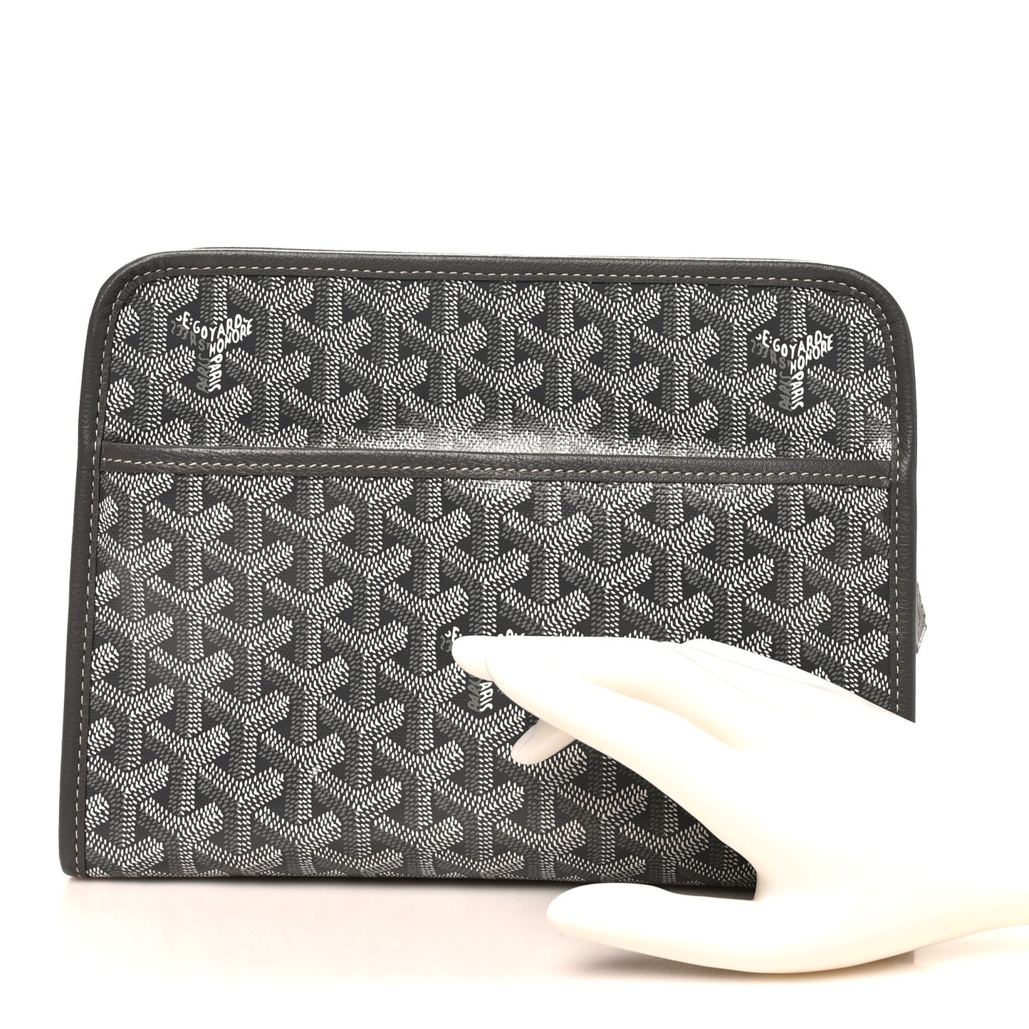 Goyardine Jouvence MM Toiletry Pouch Grey