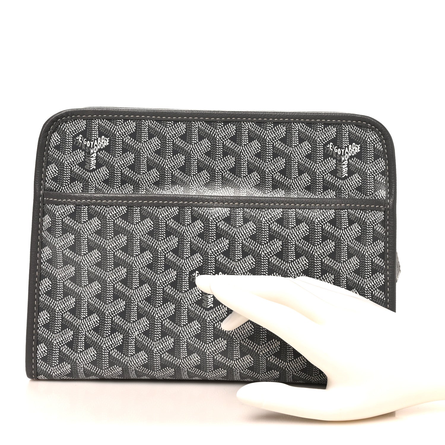 Goyard Goyardine Jouvence MM Toiletry Pouch Grey 2 of 8