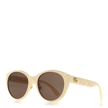 Gucci Acetate Round GG GG0814SK Sunglasses Ivory 1 of 8