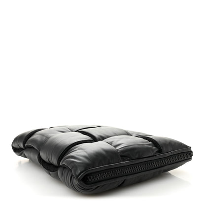 Bottega Veneta Calfskin Maxi Intrecciato Puffy Laptop Pouch Black 4 of 11