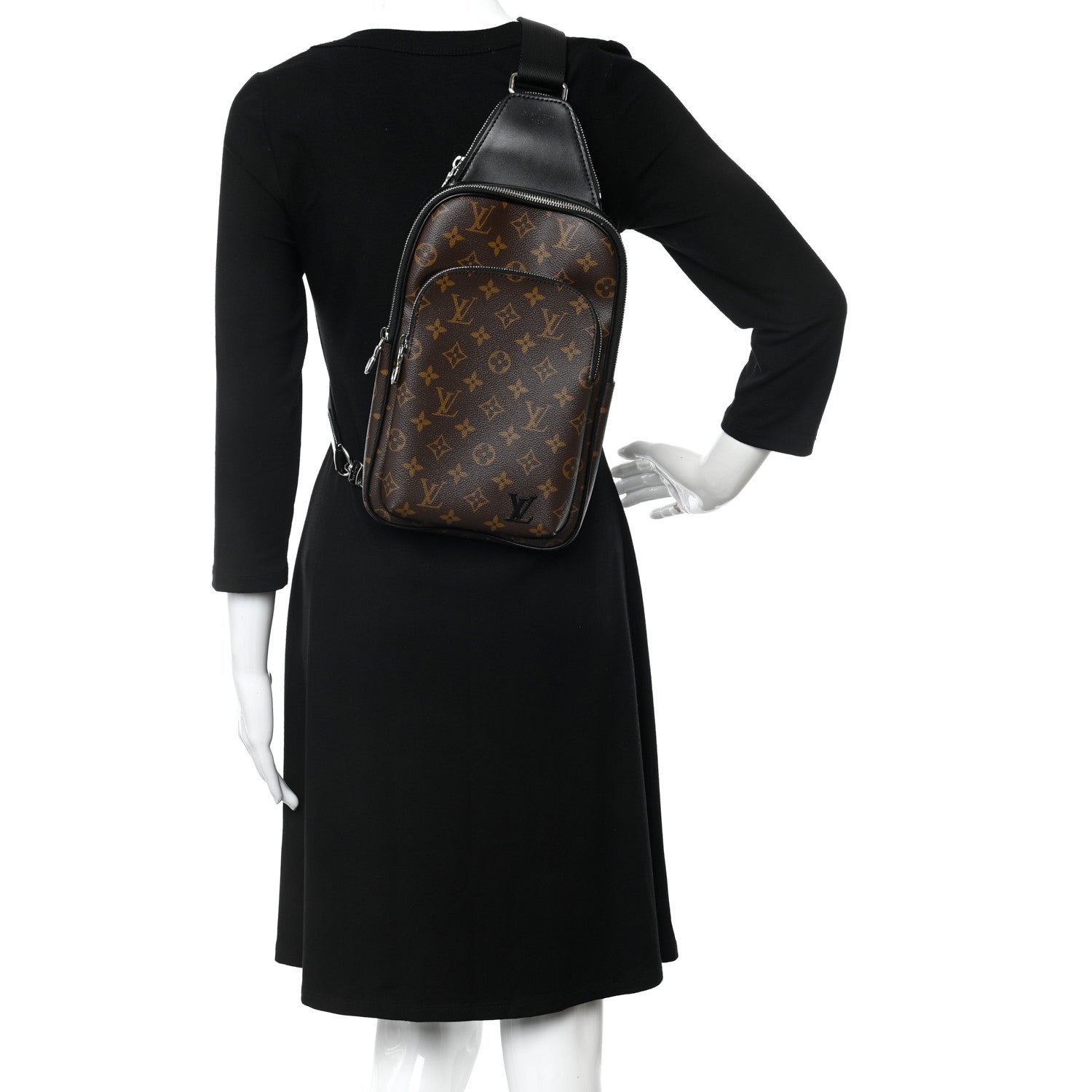 Louis Vuitton Monogram Macassar Avenue Sling Bag NM 2 of 12