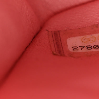 Chanel Caviar Flat Chevron Quilted Medium Double Flap Pink 7 of 10