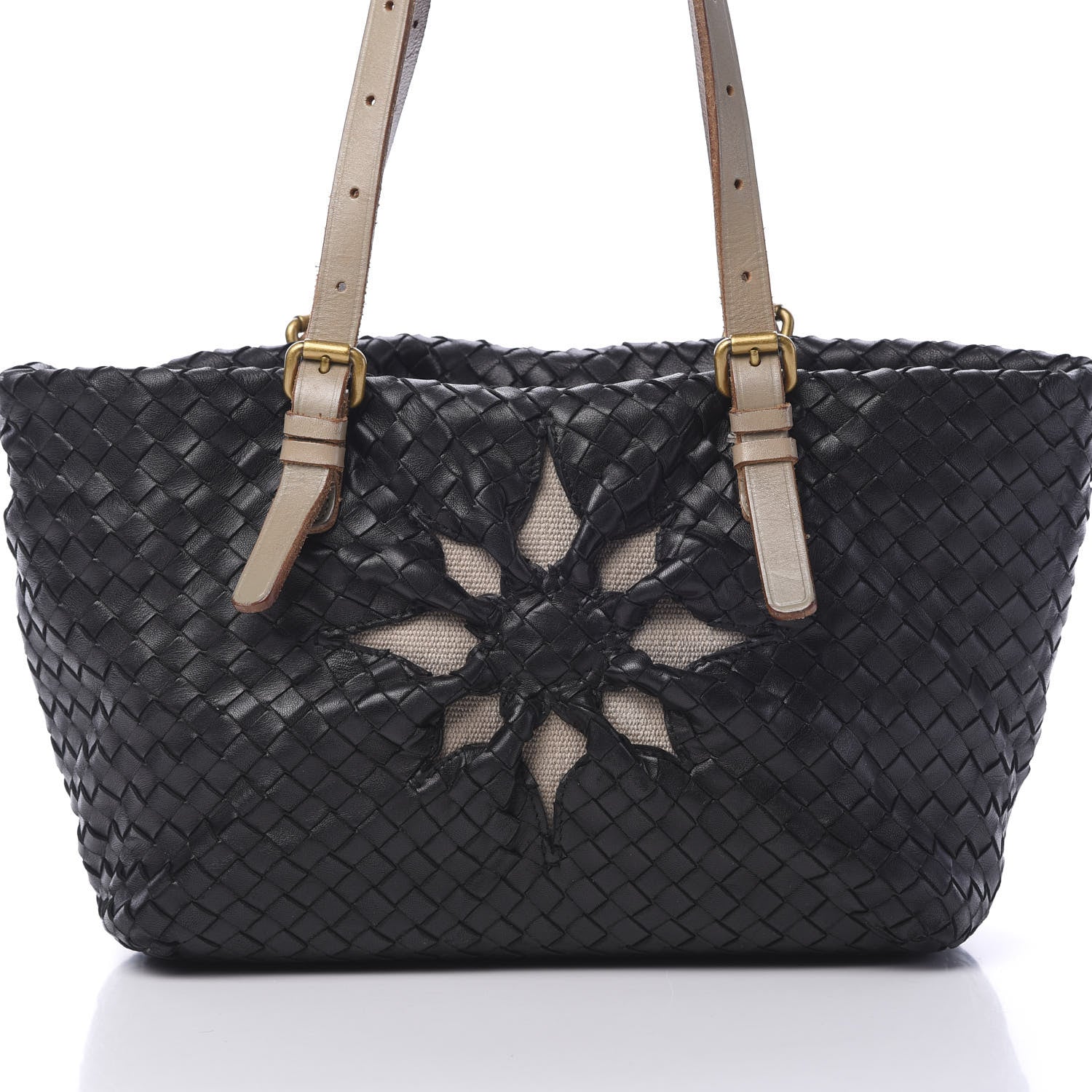 Bottega Veneta Nappa Intrecciato Mini Marquise Flower Tote Black 11 of 11