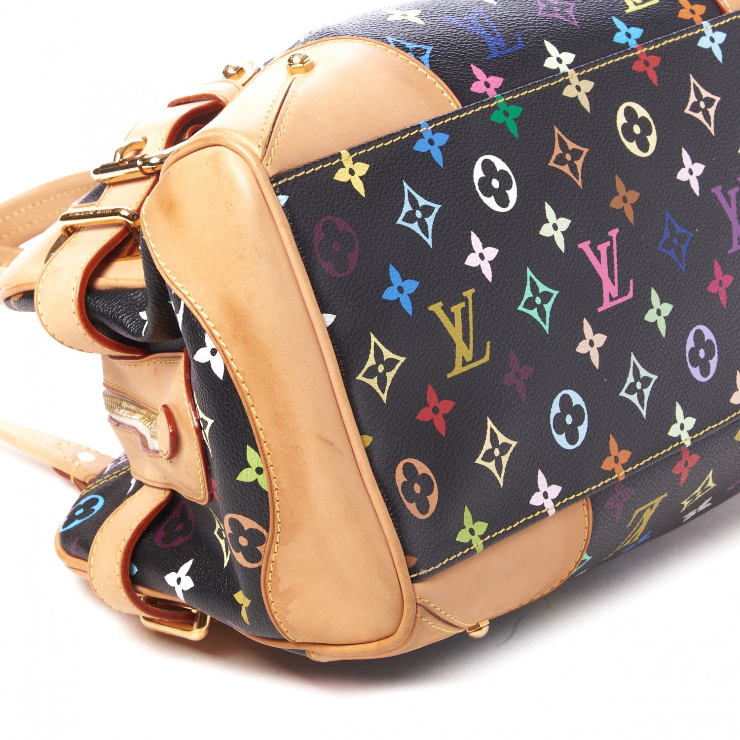 Louis Vuitton Monogram Multicolor Claudia Black 6 of 7
