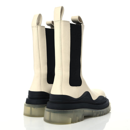 Bottega Veneta Calfskin The Tire Chelsea Boots 37 Wax Black Transparent 4 of 8