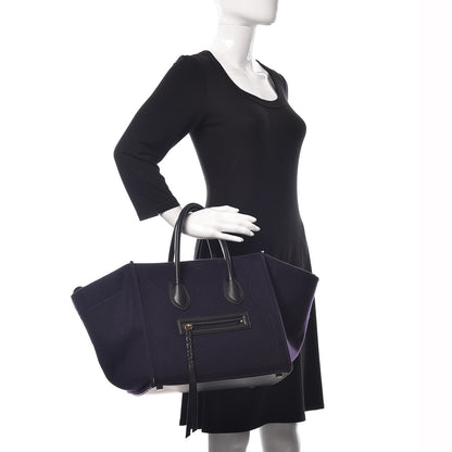 Celine Felt Medium Phantom Luggage Navy 2 of 18