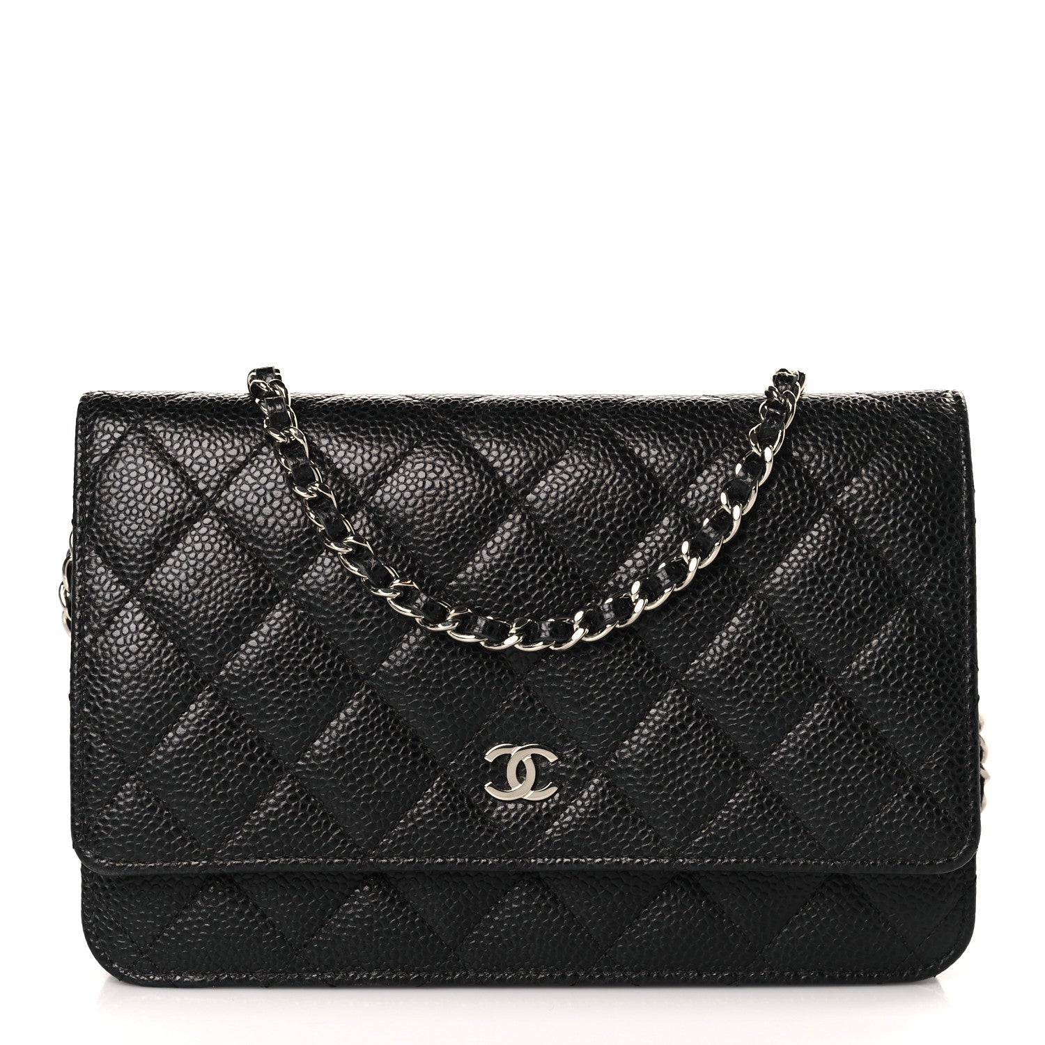 Chanel Caviar Quilted Wallet on Chain WOC Black 1 of 11