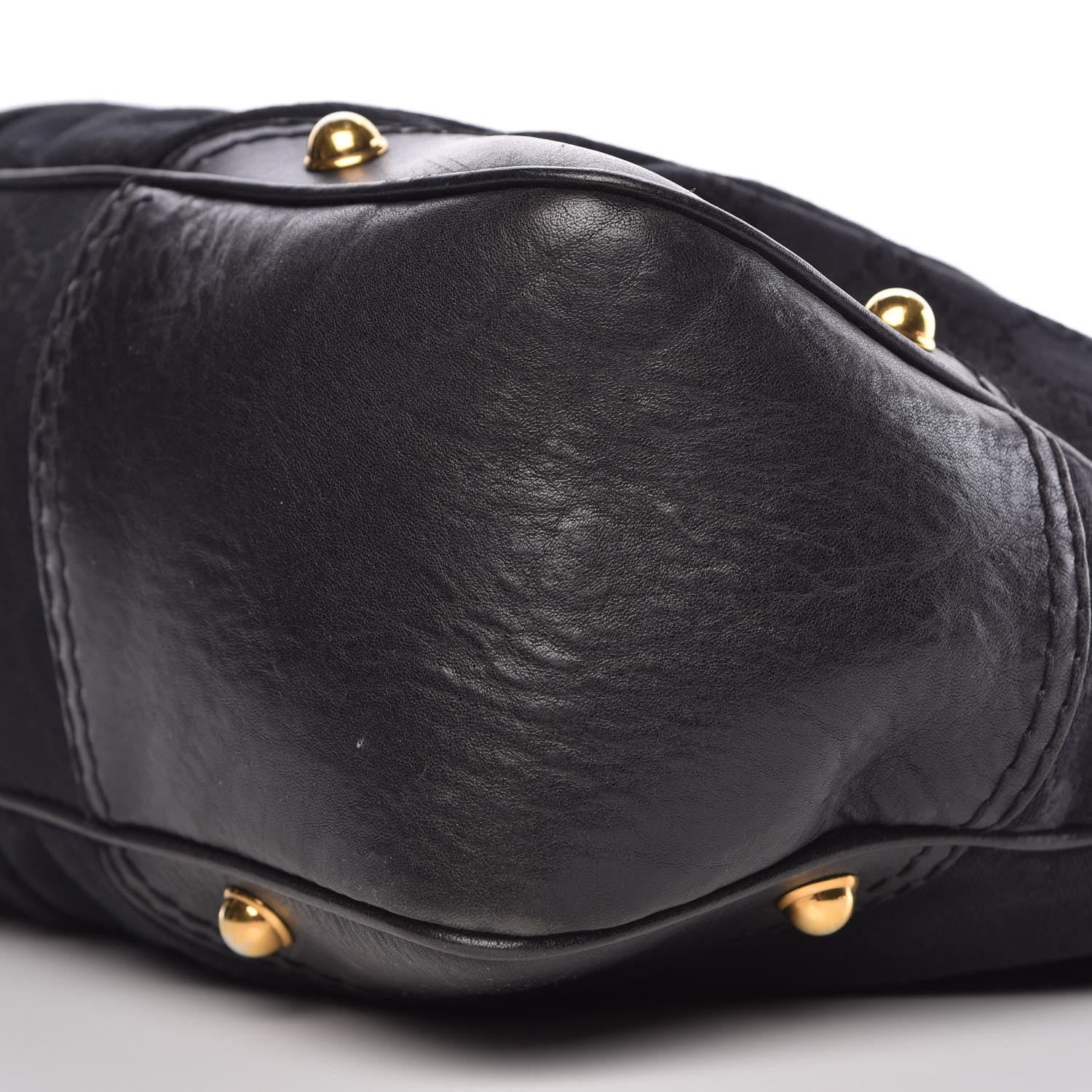 Gucci Monogram Medium Jockey Hobo Black 9 of 9