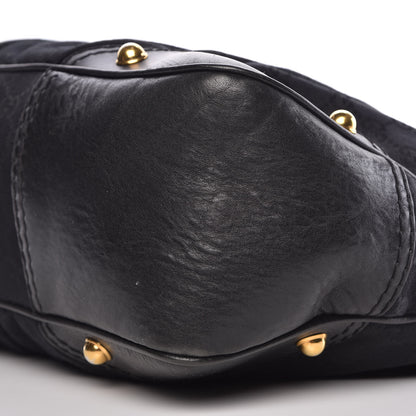 Gucci Monogram Medium Jockey Hobo Black 9 of 9