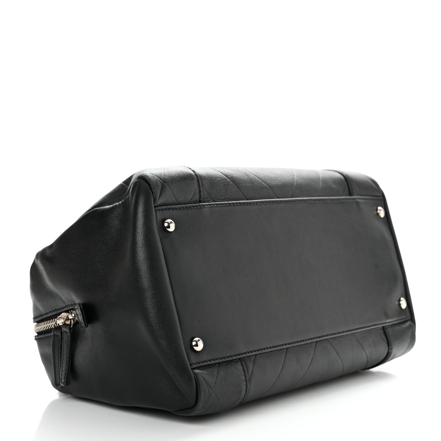 Calfskin Chevron CC All Day Long Boston Black