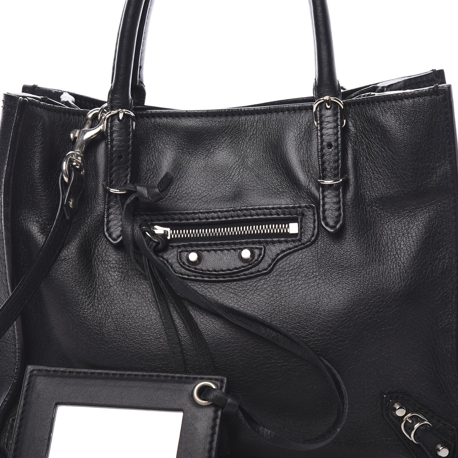 Balenciaga Calfskin Papier Mini A4 Tote Black 9 of 9