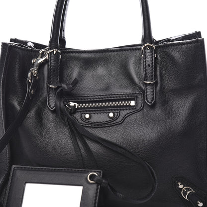 Balenciaga Calfskin Papier Mini A4 Tote Black 9 of 9