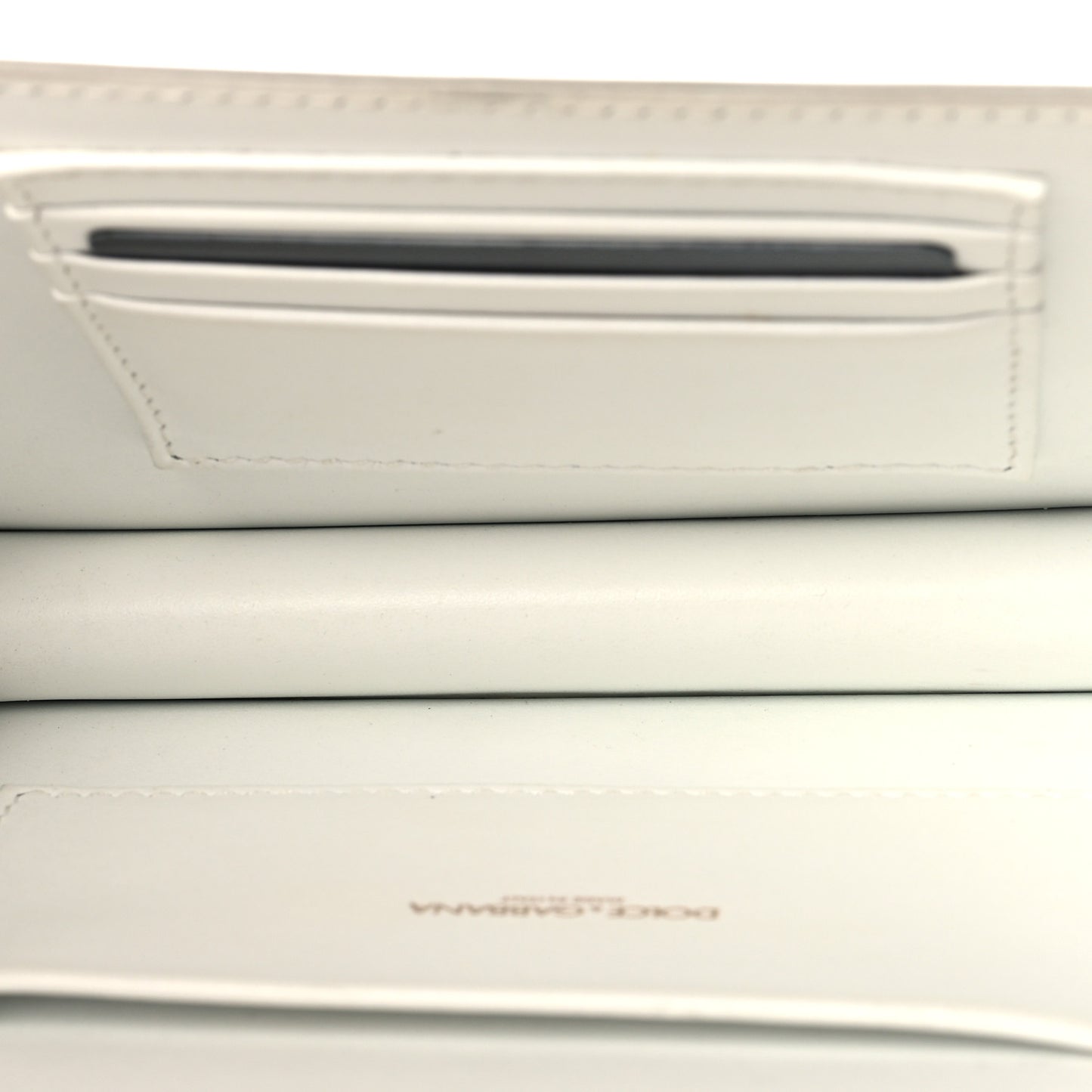 Smooth Calfskin Mini Devotion Envelope Bag White