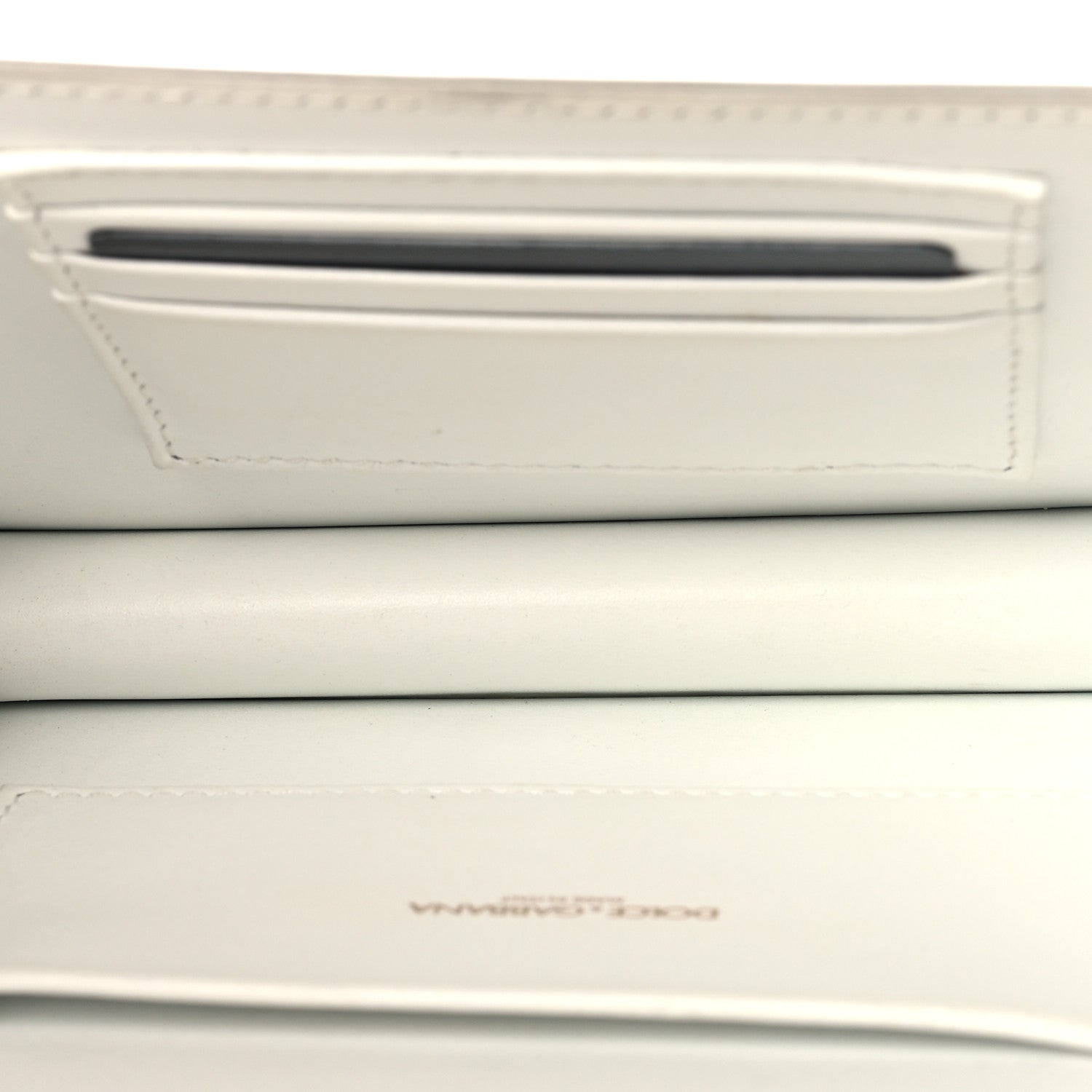 Dolce & Gabbana Smooth Calfskin Mini Devotion Envelope Bag White 5 of 9