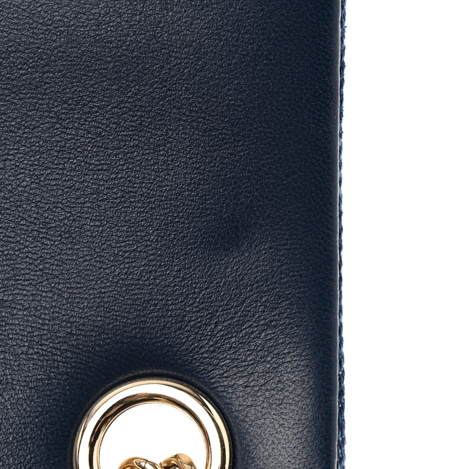 Chanel Printed Denim Quilted Mini Rectangular Flap Dark Blue 11 of 12