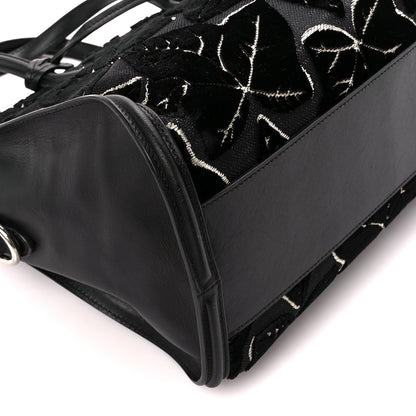 Alexander McQueen Velvet Shopper Tote Black 10 of 12
