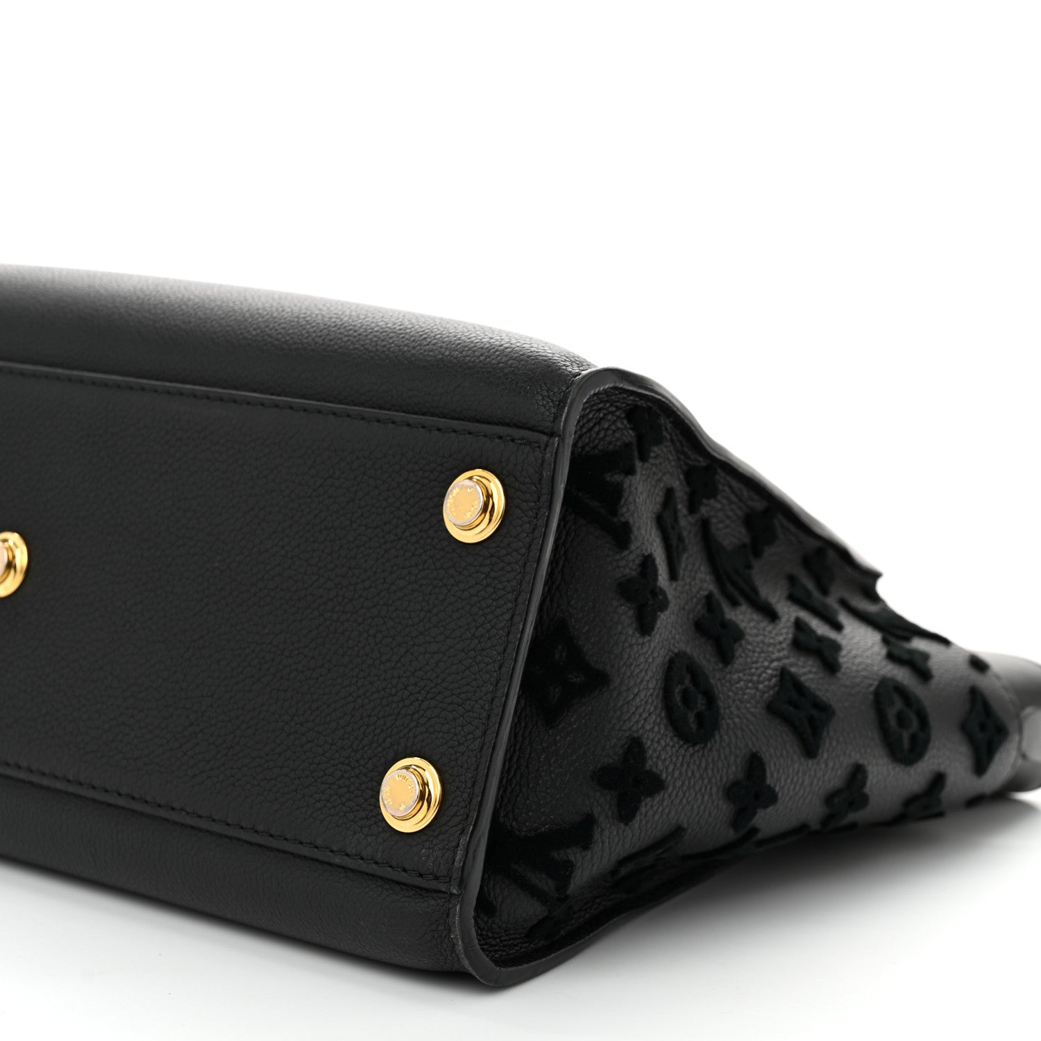 Louis Vuitton Calfskin Monogram Tufting On My Side Black 9 of 9