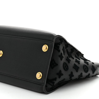 Louis Vuitton Calfskin Monogram Tufting On My Side Black 9 of 9