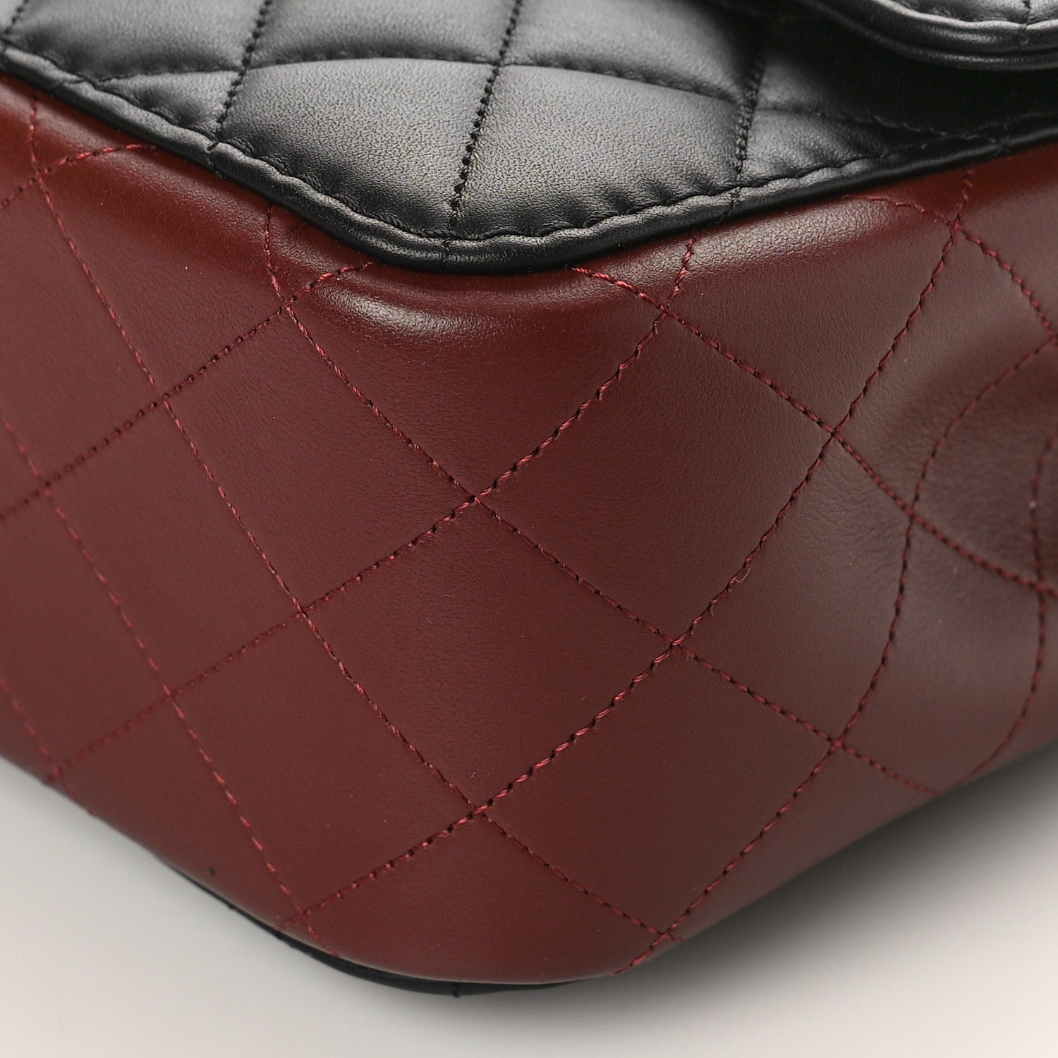 Chanel Calfskin Quilted Strap Into Flap Bag Black Brown 9 of 12