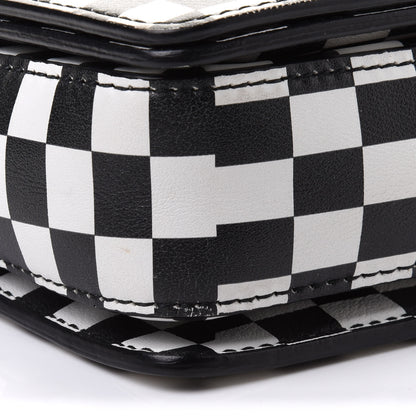 Christian Dior Smooth Calfskin Checkered Dio(r)evolution Flap Bag Black White 4 of 9