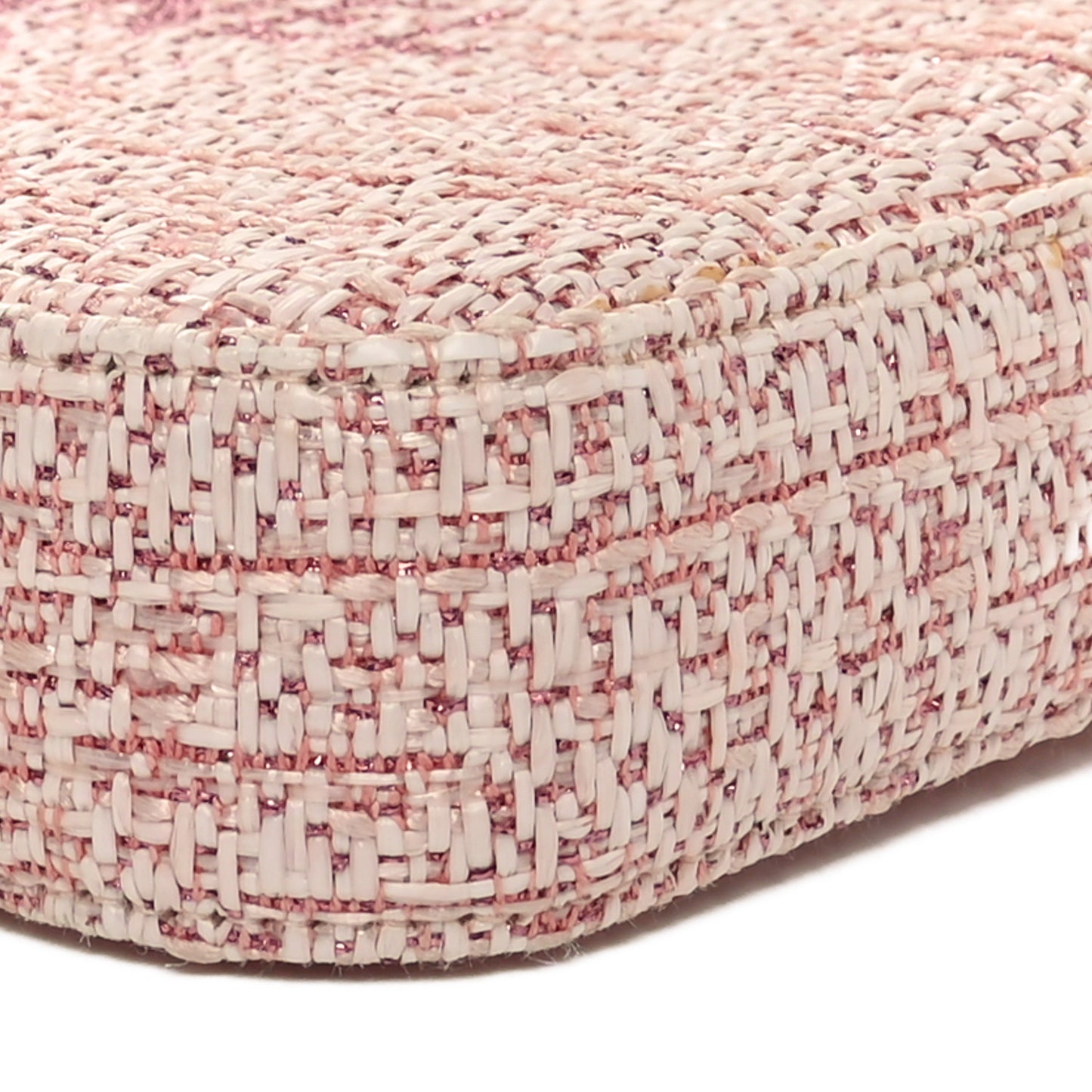 Canvas Small Deauville Clutch With Chain Pink