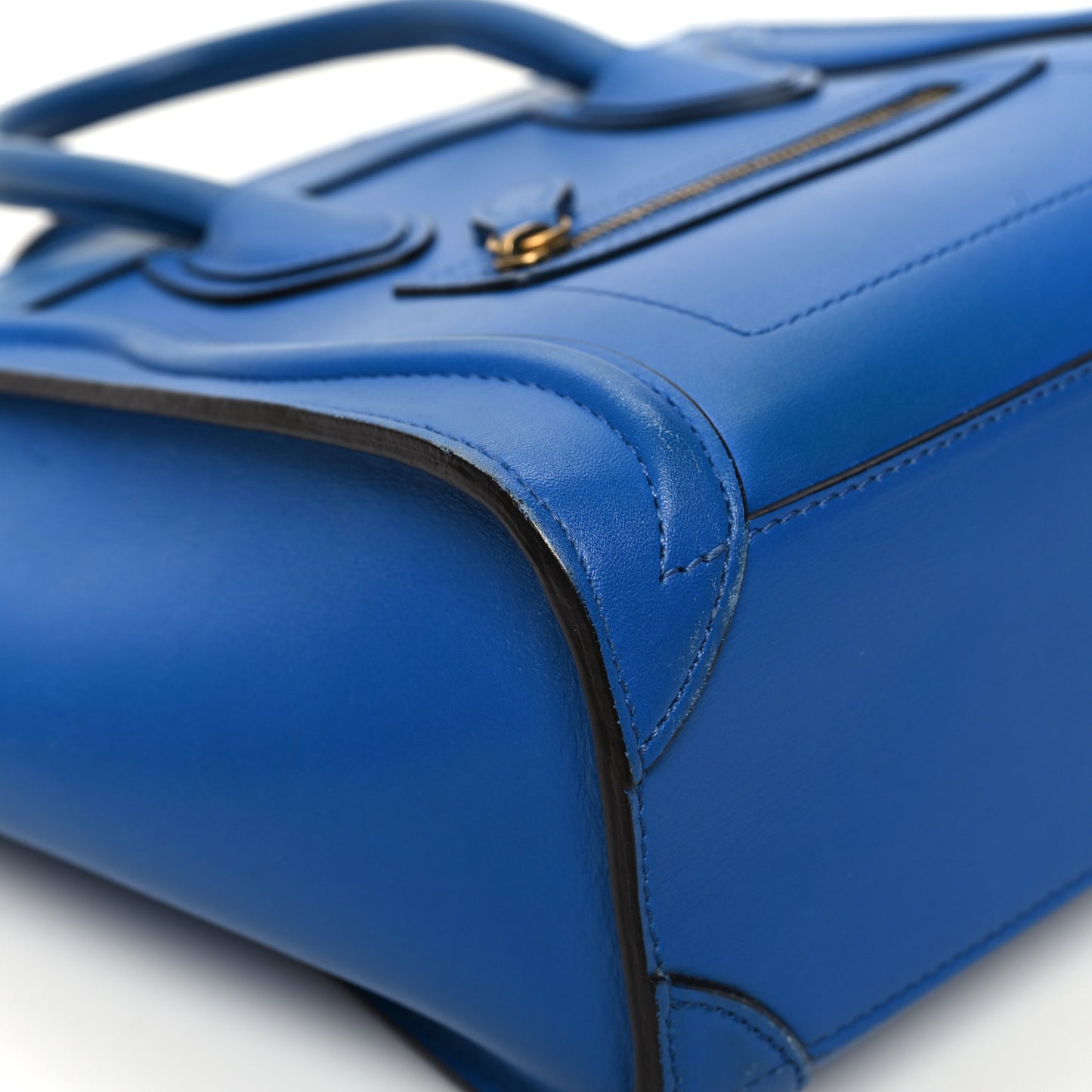 Smooth Calfskin Nano Luggage Royal Blue