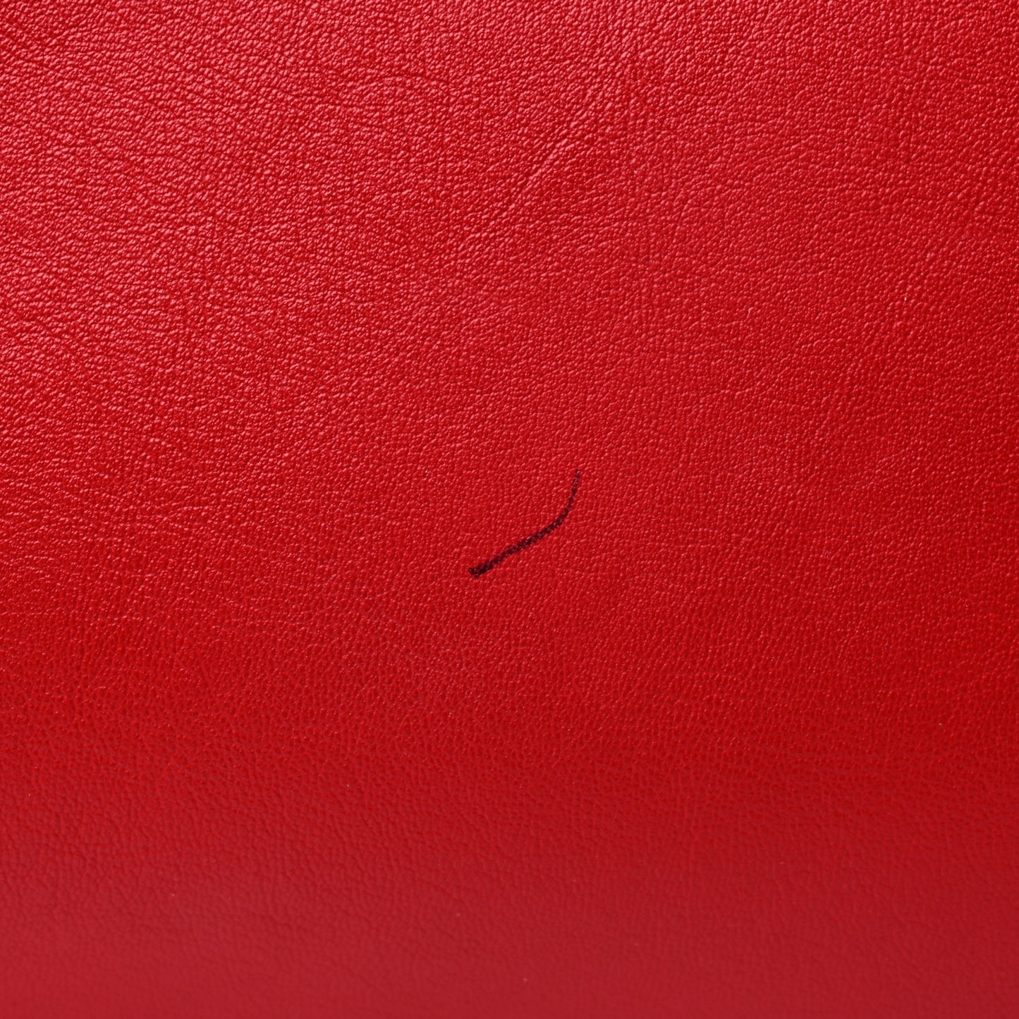 Calfskin Crystal Buckle Shopping Tote Red