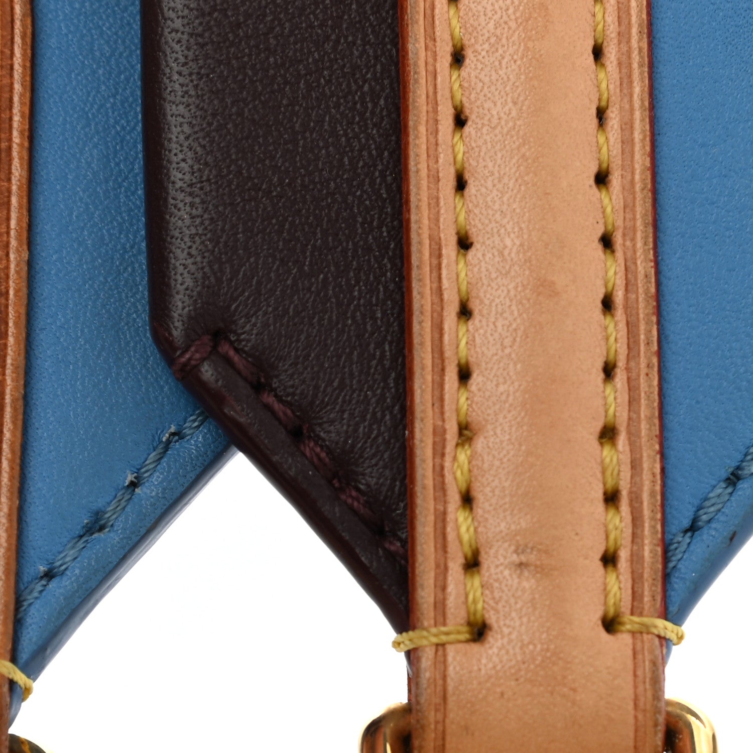 Louis Vuitton Calfskin Cluny MM Shoulder Strap Blue Glacial 5 of 9