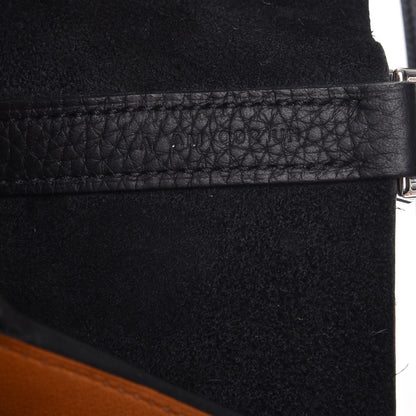 Hermes Taurillon Clemence Picotin Lock 22 MM Black Gold 6 of 10