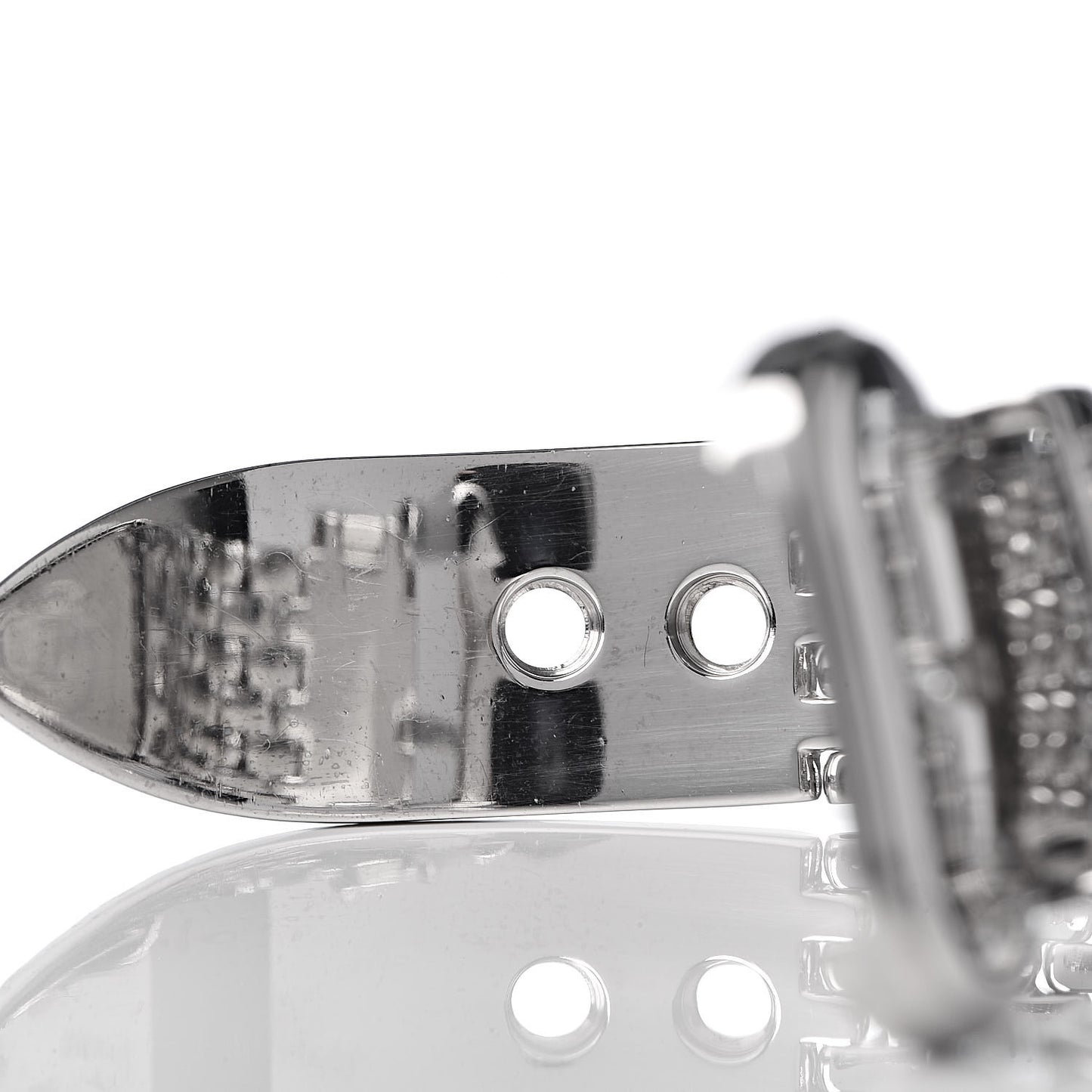 Stainless Steel Diamond Pink Mother of Pearl 33mm Buckle Quartz Watch