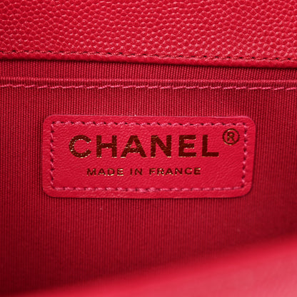 Chanel Caviar Quilted Medium Boy Flap Fuchsia 5 of 10