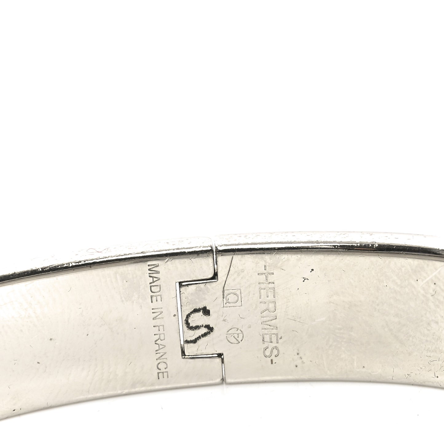 Enamel Narrow Clic Clac H Bracelet GM Jaune Madras