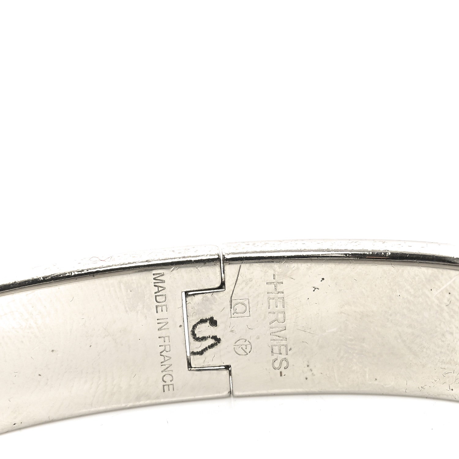 Hermes Enamel Narrow Clic Clac H Bracelet GM Jaune Madras 4 of 6
