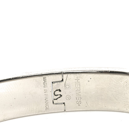 Hermes Enamel Narrow Clic Clac H Bracelet GM Jaune Madras 4 of 6
