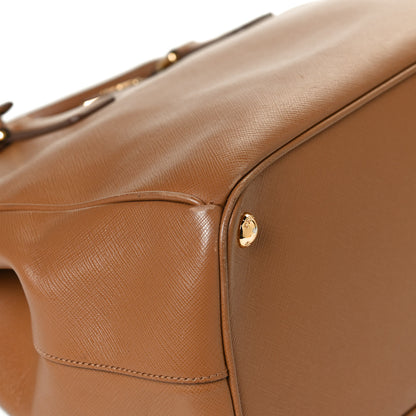 Prada Saffiano Medium Galleria Double Zip Tote Caramel 12 of 14