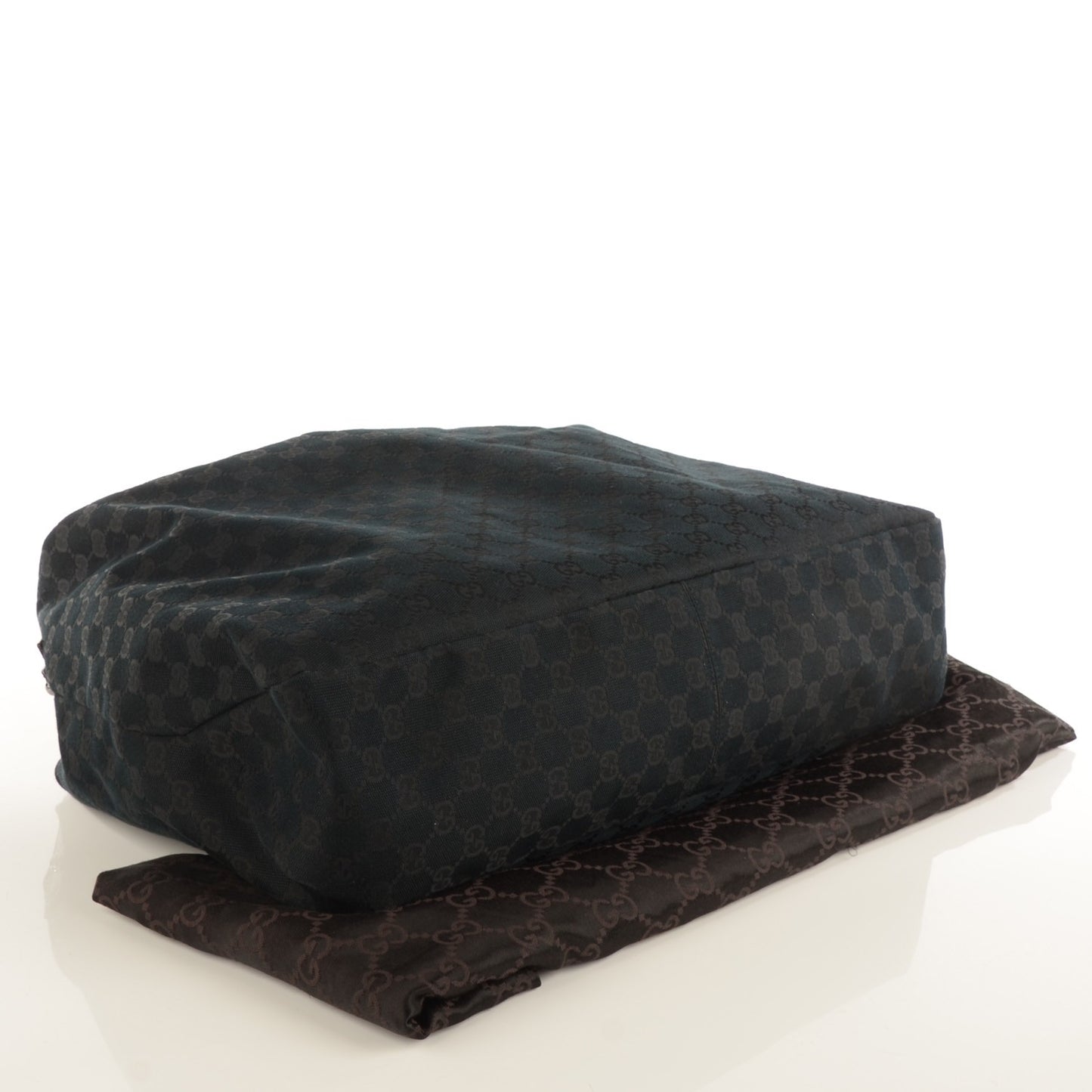 Monogram Large Horsebit Chain Hobo Black