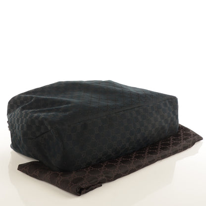 Gucci Monogram Large Horsebit Chain Hobo Black 4 of 7
